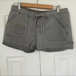 Hurley Light Gray Cotton Drawstring Shorts